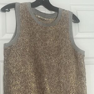 Silk and cotton tank top